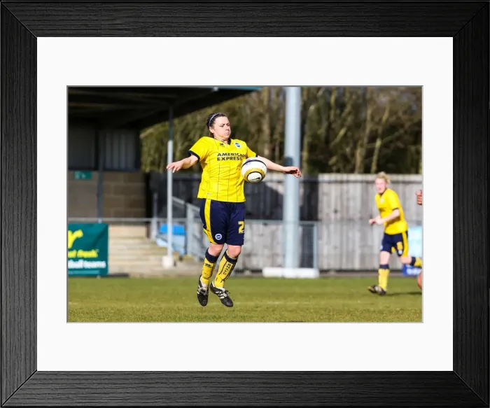 Framed Print : Brighton & Hove Albion vs. Tottenham Hotspur: Women's Match, March 23, 2014 Framed Print : Brighton & Hove Albion vs. Tottenham Hotspur: Women's Match, March 23, 2014