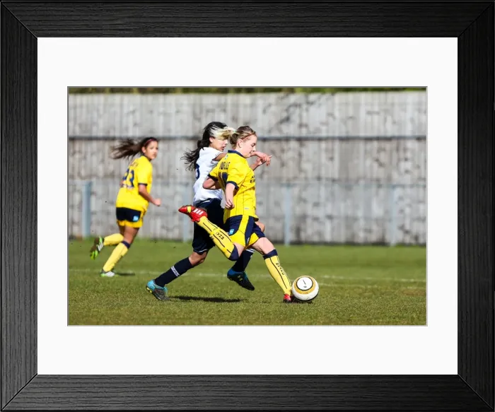 Framed Print : Brighton & Hove Albion vs. Tottenham Hotspur: Women's Match, March 23, 2014 Framed Print : Brighton & Hove Albion vs. Tottenham Hotspur: Women's Match, March 23, 2014