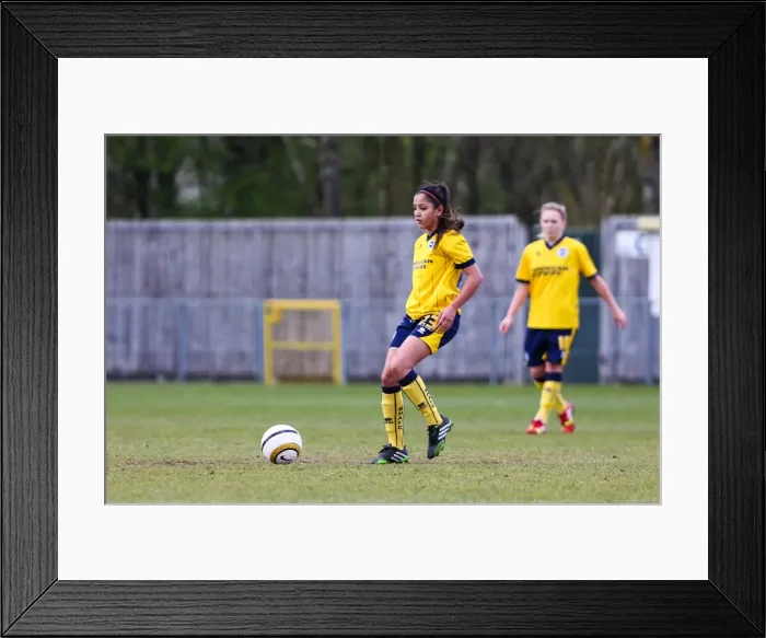 Framed Print : Brighton & Hove Albion vs. Tottenham Hotspur: Women's Match, March 23, 2014 Framed Print : Brighton & Hove Albion vs. Tottenham Hotspur: Women's Match, March 23, 2014