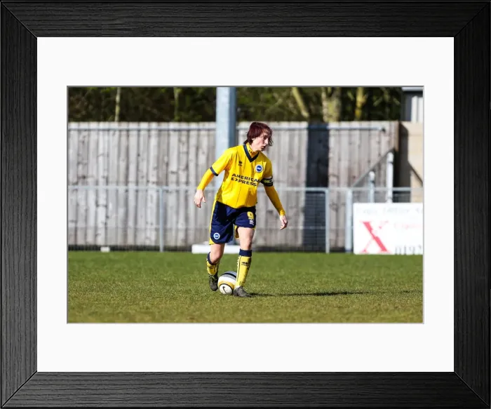 Framed Print : Brighton & Hove Albion vs. Tottenham Hotspur: Women's Match, March 23, 2014 Framed Print : Brighton & Hove Albion vs. Tottenham Hotspur: Women's Match, March 23, 2014