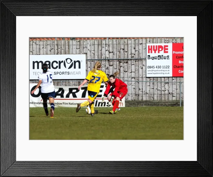 Framed Print : Brighton & Hove Albion vs. Tottenham Hotspur: Women's Match, March 23, 2014 Framed Print : Brighton & Hove Albion vs. Tottenham Hotspur: Women's Match, March 23, 2014