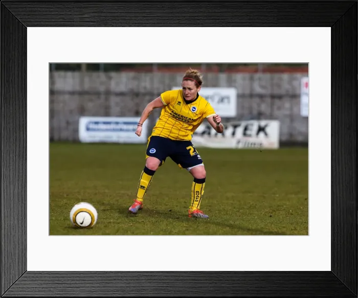 Framed Print : Brighton & Hove Albion vs. Tottenham Hotspur: Women's Match, March 23, 2014 Framed Print : Brighton & Hove Albion vs. Tottenham Hotspur: Women's Match, March 23, 2014