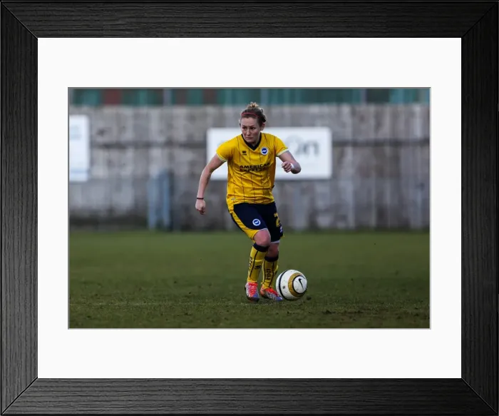 Framed Print : Brighton & Hove Albion vs. Tottenham Hotspur: Women's Match, March 23, 2014 Framed Print : Brighton & Hove Albion vs. Tottenham Hotspur: Women's Match, March 23, 2014