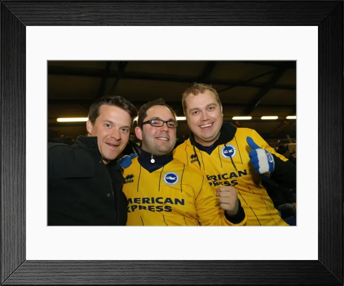 Framed Print : Brighton & Hove Albion vs. Sheffield Wednesday (Away Game - 25-03-14) Framed Print : Brighton & Hove Albion vs. Sheffield Wednesday (Away Game - 25-03-14)