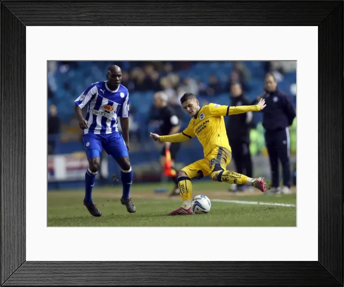 Framed Print : Brighton & Hove Albion vs. Sheffield Wednesday (Away): March 25, 2014 Framed Print : Brighton & Hove Albion vs. Sheffield Wednesday (Away): March 25, 2014