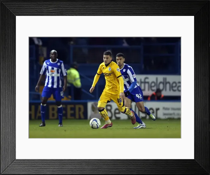Framed Print : Brighton & Hove Albion vs. Sheffield Wednesday (Away Game - 25-03-14) Framed Print : Brighton & Hove Albion vs. Sheffield Wednesday (Away Game - 25-03-14)