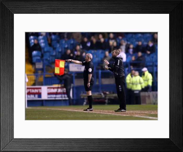 Framed Print : Brighton & Hove Albion vs. Sheffield Wednesday (Away Game), March 25, 2014 Framed Print : Brighton & Hove Albion vs. Sheffield Wednesday (Away Game), March 25, 2014