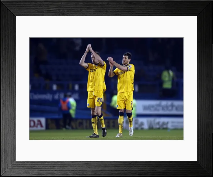 Framed Print : Brighton & Hove Albion vs. Sheffield Wednesday (Away Game - March 25, 2014) Framed Print : Brighton & Hove Albion vs. Sheffield Wednesday (Away Game - March 25, 2014)
