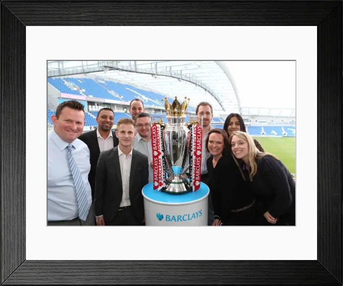 Framed Print : Barclays Business Network Meeting at Brighton & Hove Albion FC - March 27, 2014