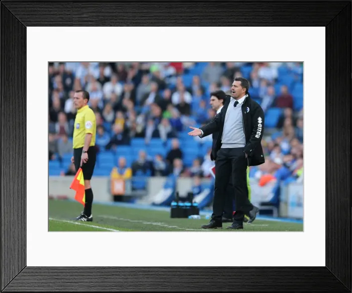 Framed Print : Brighton & Hove Albion vs. Middlesbrough: 2013-14 Home Game Framed Print : Brighton & Hove Albion vs. Middlesbrough: 2013-14 Home Game
