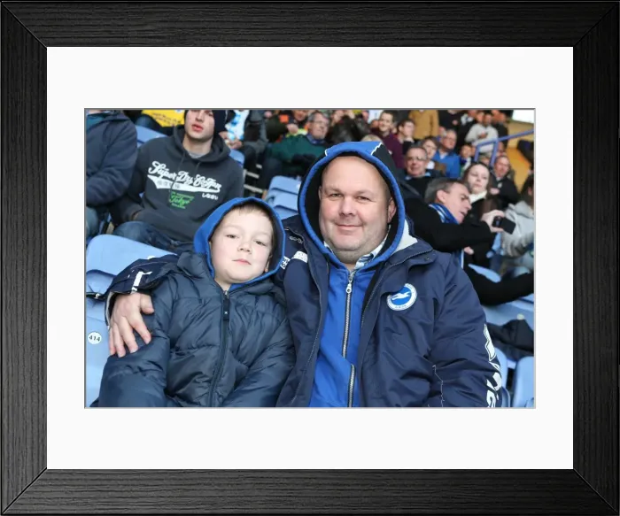 Framed Print : Brighton & Hove Albion at Leicester City (Away Game), April 8, 2014 Framed Print : Brighton & Hove Albion at Leicester City (Away Game), April 8, 2014