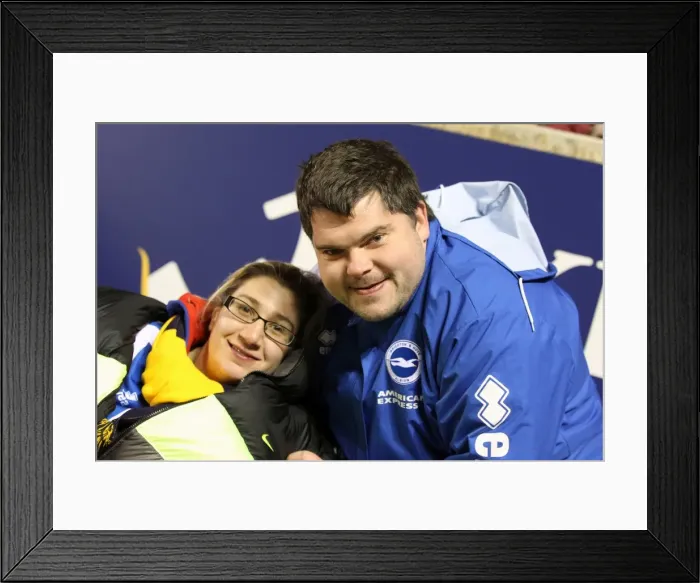 Framed Print : Brighton & Hove Albion at Leicester City (Away Game), 08 / 04 / 14 Framed Print : Brighton & Hove Albion at Leicester City (Away Game), 08 / 04 / 14