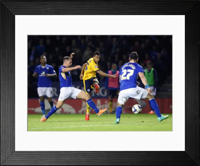 Framed Print : Brighton & Hove Albion at Leicester City (Away Game), 8th April 2014 Framed Print : Brighton & Hove Albion at Leicester City (Away Game), 8th April 2014