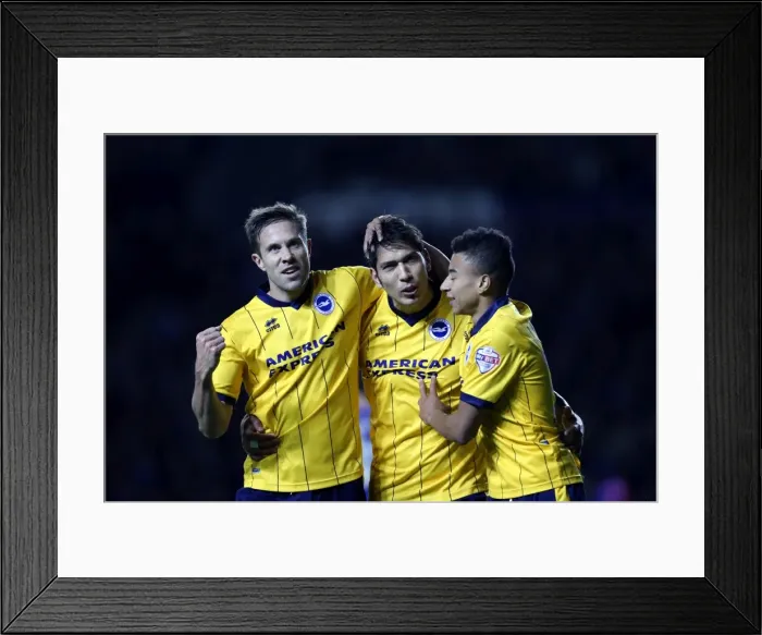 Framed Print : Brighton & Hove Albion at Leicester City (Away), 08 / 04 / 14