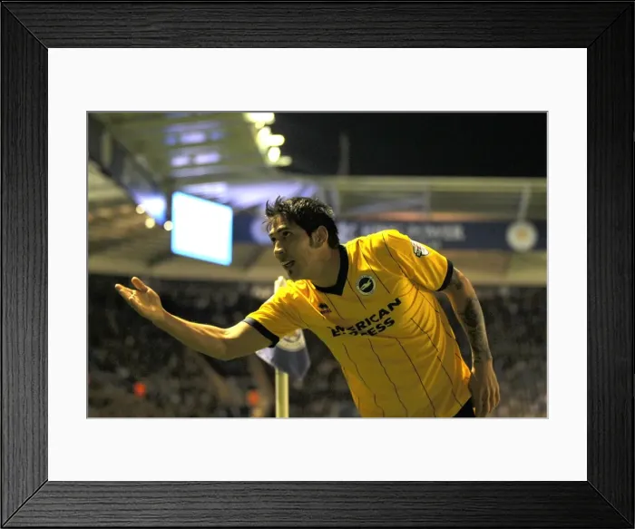 Framed Print : Brighton & Hove Albion at Leicester City (Away), 08 / 04 / 14
