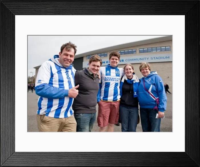 Framed Print : Brighton & Hove Albion vs Charlton Athletic (12 / 04 / 14): A Home Game from the 2013-14 Season