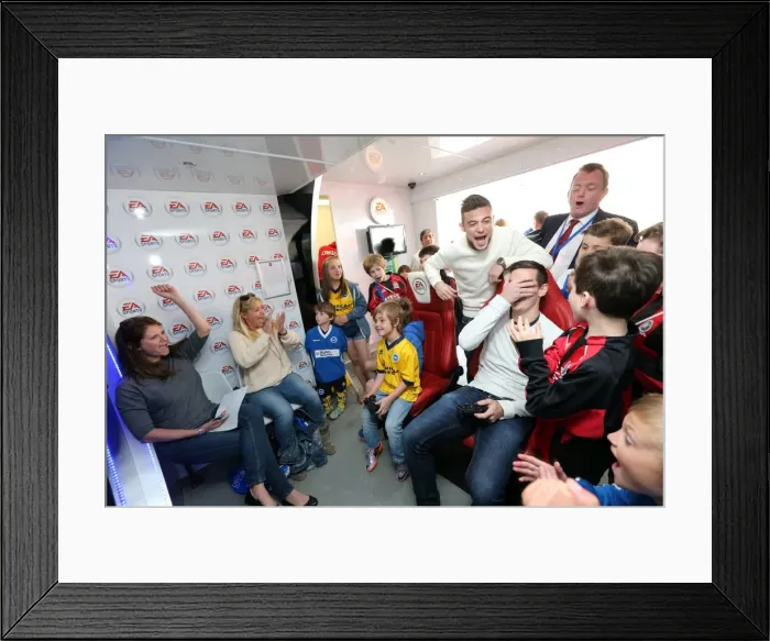 Framed Print : Brighton & Hove Albion FC: Young Seagulls Open Day (Easter 2014)