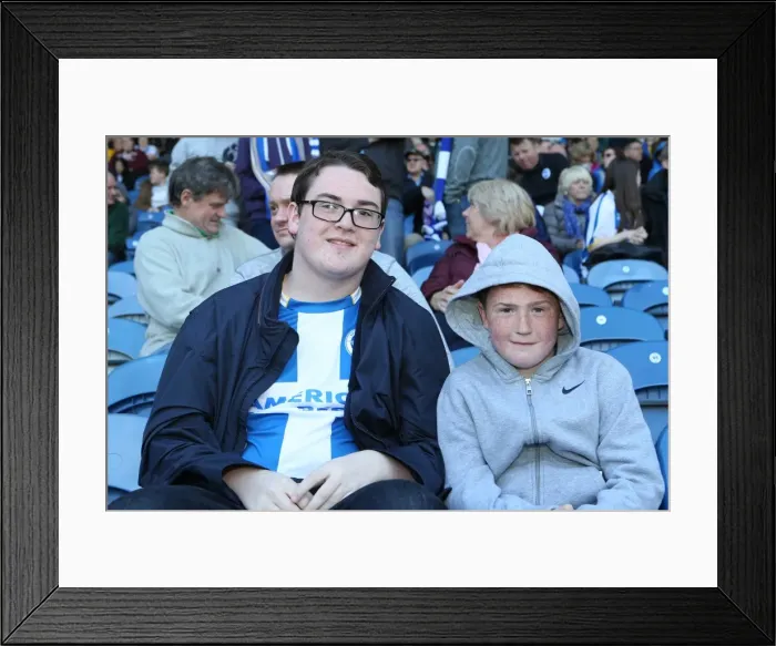 Framed Print : Brighton & Hove Albion vs. Huddersfield Town: 2013-14 Away Game (18 / 04 / 14)