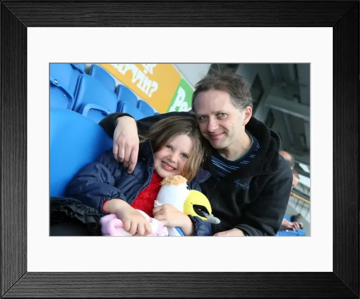 Framed Print : Brighton & Hove Albion vs. Blackpool: A Home Game from the 2013-14 Season (April 21, 2014)