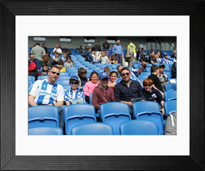 Framed Print : Brighton & Hove Albion vs. Blackpool: 21st April 2014 (Home Game)