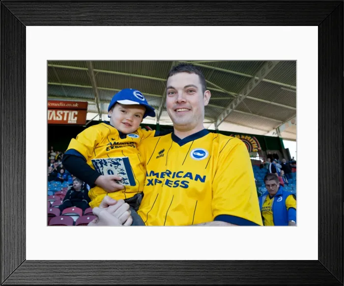 Framed Print : Brighton & Hove Albion vs. Huddersfield Town: 18 / 04 / 14 - Away Game, 2013-14 Season Framed Print : Brighton & Hove Albion vs. Huddersfield Town: 18 / 04 / 14 - Away Game, 2013-14 Season