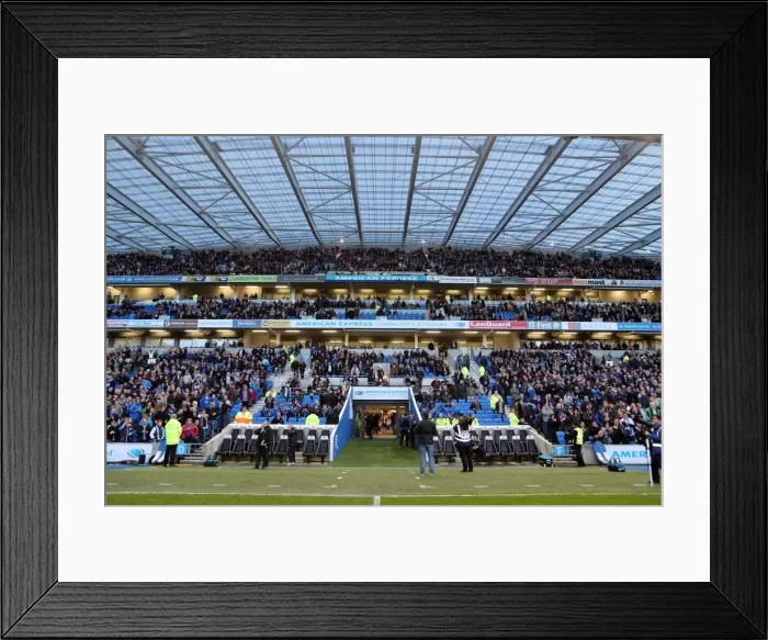 Framed Print : Brighton & Hove Albion vs. Yeovil Town: 25 April 2014 (The Seagulls Home Game against Yeovil Town)