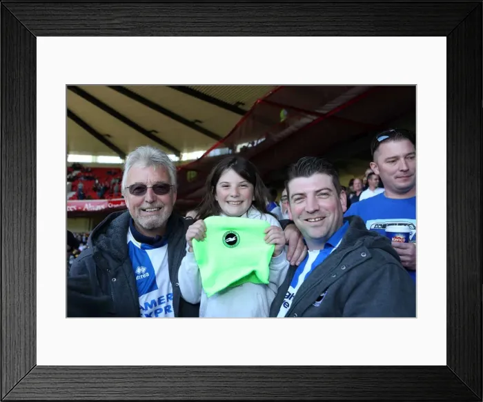 Framed Print : Brighton & Hove Albion's Away Game at Nottingham Forest (03MAY14)