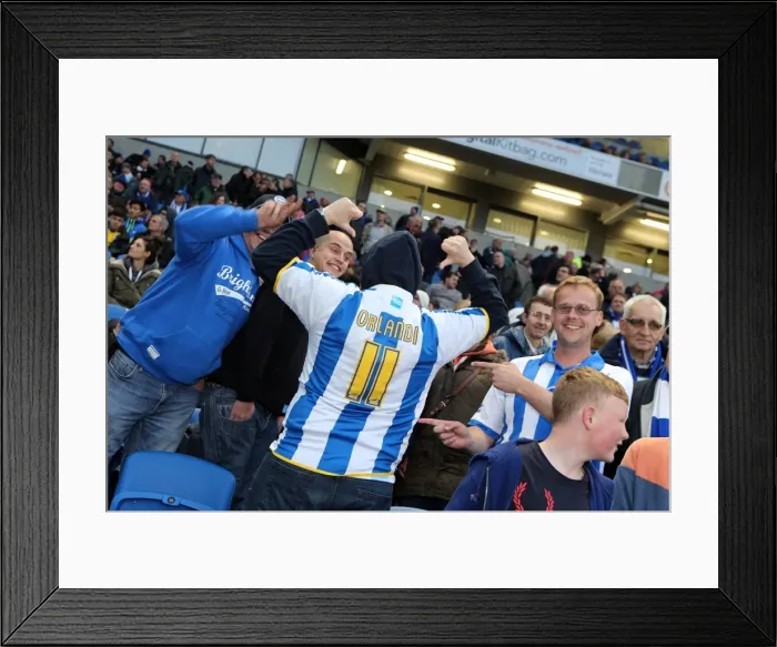 Framed Print : Brighton & Hove Albion vs. Derby County: 2013-14 Season Home Game (8 May)