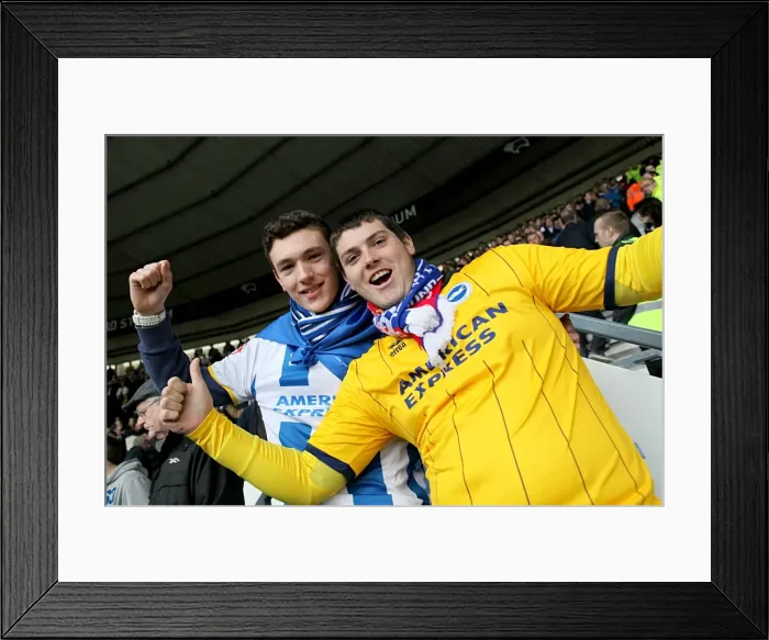 Framed Print : Brighton & Hove Albion vs. Derby County: 2013-14 Away Game (11 May 2014) Framed Print : Brighton & Hove Albion vs. Derby County: 2013-14 Away Game (11 May 2014)