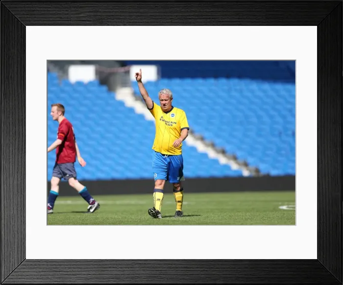 Framed Print : Brighton and Hove Albion's Opening Game of the Season: May 19, 2014