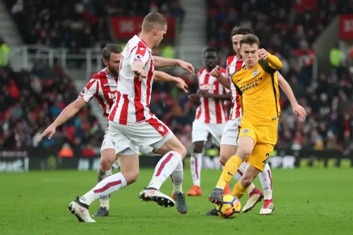 Framed Print : 10FEB18: Intense Premier League Clash - Stoke City vs. Brighton and Hove Albion Framed Print : 10FEB18: Intense Premier League Clash - Stoke City vs. Brighton and Hove Albion