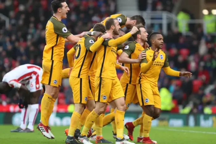 Framed Print : 10FEB18: Premier League Battle - Stoke City vs. Brighton and Hove Albion at The Bet365 Stadium Framed Print : 10FEB18: Premier League Battle - Stoke City vs. Brighton and Hove Albion at The Bet365 Stadium