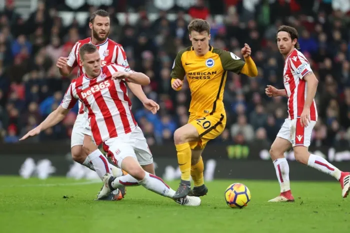 Framed Print : 10FEB18: Premier League Battle - Stoke City vs. Brighton and Hove Albion at The Bet365 Stadium Framed Print : 10FEB18: Premier League Battle - Stoke City vs. Brighton and Hove Albion at The Bet365 Stadium