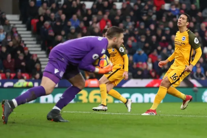 Framed Print : 10FEB18: Premier League Battle - Stoke City vs. Brighton and Hove Albion at The Bet365 Stadium Framed Print : 10FEB18: Premier League Battle - Stoke City vs. Brighton and Hove Albion at The Bet365 Stadium