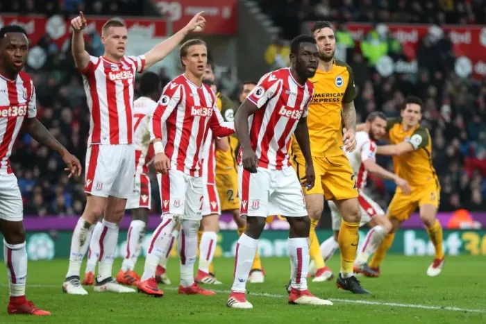 Framed Print : 10FEB18: Premier League Battle - Stoke City vs. Brighton and Hove Albion at The Bet365 Stadium Framed Print : 10FEB18: Premier League Battle - Stoke City vs. Brighton and Hove Albion at The Bet365 Stadium