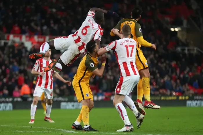 Framed Print : 10FEB18: Premier League Battle - Stoke City vs. Brighton and Hove Albion at The Bet365 Stadium Framed Print : 10FEB18: Premier League Battle - Stoke City vs. Brighton and Hove Albion at The Bet365 Stadium