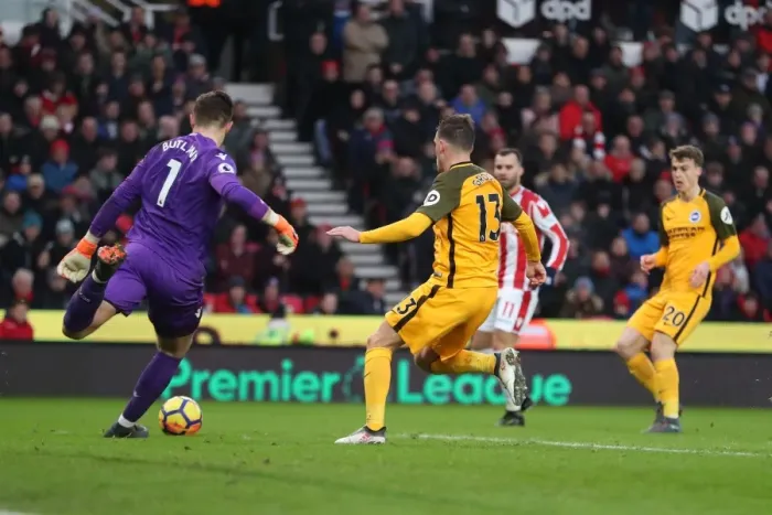 Framed Print : 10FEB18: Premier League Showdown - Stoke City vs. Brighton and Hove Albion at The Bet365 Stadium Framed Print : 10FEB18: Premier League Showdown - Stoke City vs. Brighton and Hove Albion at The Bet365 Stadium