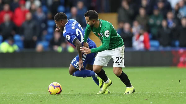 10NOV18: Intense Premier League Clash between Cardiff City and Brighton and Hove Albion