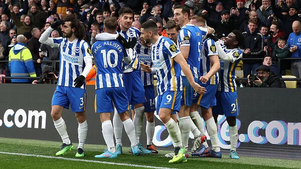 12FEB22: Intense Moment from Watford vs. Brighton and Hove Albion Premier League Match