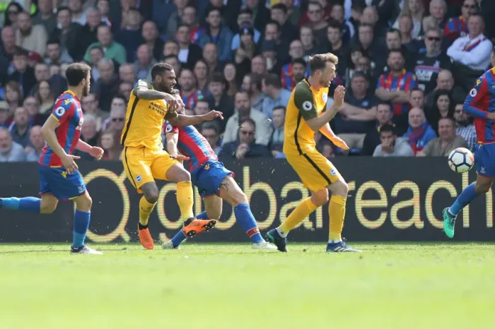 Framed Print : 14APR18: Crystal Palace vs. Brighton & Hove Albion - Intense Premier League Clash at Selhurst Park Framed Print : 14APR18: Crystal Palace vs. Brighton & Hove Albion - Intense Premier League Clash at Selhurst Park