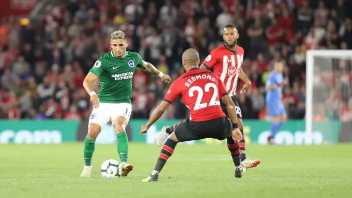 Framed Print : 17SEP18: Premier League Battle - Southampton vs. Brighton & Hove Albion at St. Mary's Framed Print : 17SEP18: Premier League Battle - Southampton vs. Brighton & Hove Albion at St. Mary's