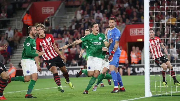 Framed Print : 17SEP18: Premier League Showdown - Southampton vs. Brighton & Hove Albion at St. Mary's Stadium Framed Print : 17SEP18: Premier League Showdown - Southampton vs. Brighton & Hove Albion at St. Mary's Stadium