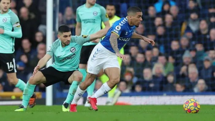 Framed Print : 2 January 2022: Everton vs. Brighton & Hove Albion - Premier League Clash at Goodison Park Framed Print : 2 January 2022: Everton vs. Brighton & Hove Albion - Premier League Clash at Goodison Park