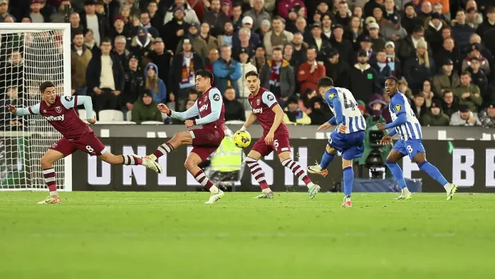 Framed Print : 2 January 2024: West Ham United vs. Brighton and Hove Albion - Premier League Clash at London Stadium Framed Print : 2 January 2024: West Ham United vs. Brighton and Hove Albion - Premier League Clash at London Stadium