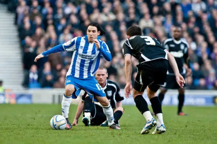Framed Print : 2011-12 Home Battle: Brighton & Hove Albion vs Ipswich Town - Christmas Showdown
