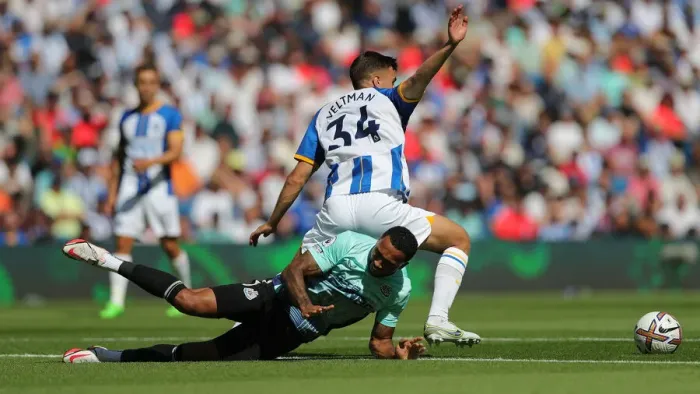 Framed Print : 2022 / 23 Premier League: Intense Action at American Express Community Stadium - Brighton & Hove Albion vs. Newcastle United (13th August) Framed Print : 2022 / 23 Premier League: Intense Action at American Express Community Stadium - Brighton & Hove Albion vs. Newcastle United (13th August)