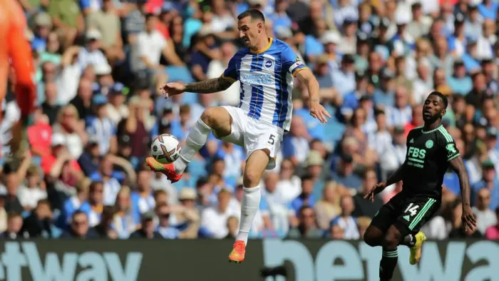 Framed Print : 2022 / 23 Premier League: Brighton & Hove Albion vs Leicester City Clash at American Express Community Stadium (4 September 2022) Framed Print : 2022 / 23 Premier League: Brighton & Hove Albion vs Leicester City Clash at American Express Community Stadium (4 September 2022)
