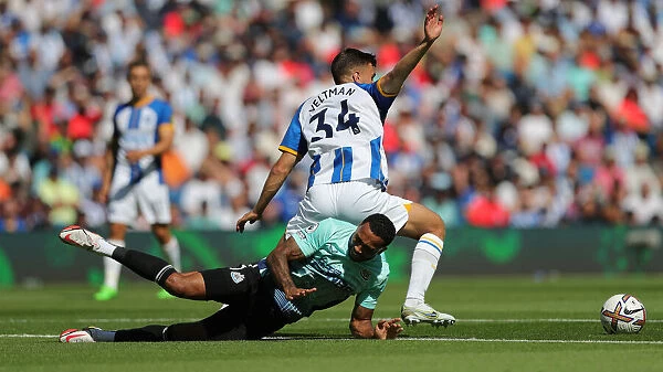 2022 / 23 Premier League: Intense Action at American Express Community Stadium - Brighton & Hove Albion vs. Newcastle United (13th August)