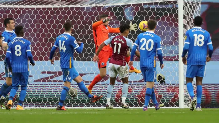Framed Print : 21NOV20: Premier League Showdown - Aston Villa vs. Brighton & Hove Albion at Villa Park