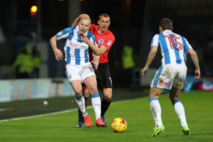 Framed Print : 2nd February 2017: Intense Championship Clash between Huddersfield Town and Brighton and Hove Albion at The John Smiths Stadium Framed Print : 2nd February 2017: Intense Championship Clash between Huddersfield Town and Brighton and Hove Albion at The John Smiths Stadium